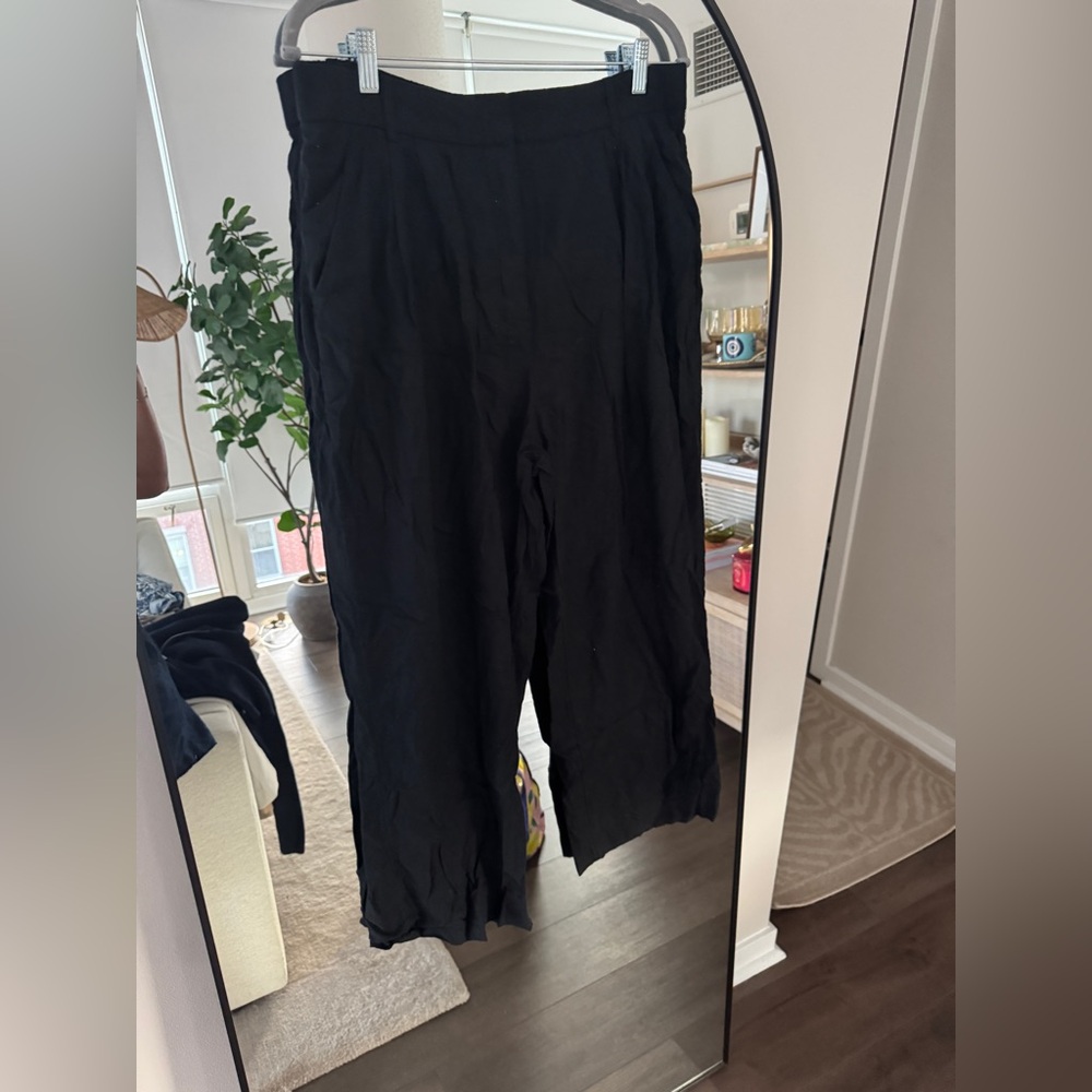 Abercrombie & Fitch Curve Love short Linen Pant